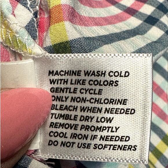 Lady Hagen Multicolor Pink Navy Blue Plaid Stretch Golf Skort Women’s Size 14 - Picture 7 of 7